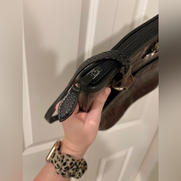 BRIGHTON/ Croc shoulder bag - Picture 5 of 7